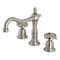 Kingston Brass KS1978RX Widespread Bathroom Faucet with Brass Pop-Up, Brushed Nickel KS1978RX - alternate 1